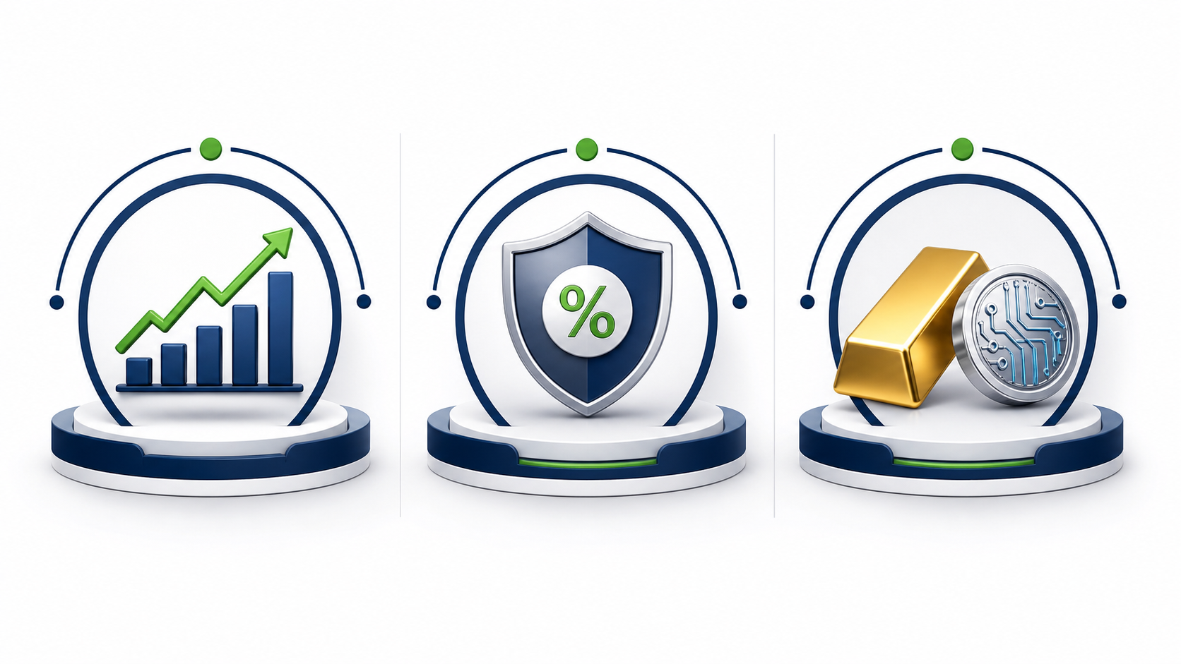 Principais tipos de ETFs - Gráfico explicativo englobando ações, renda fixa e commodities