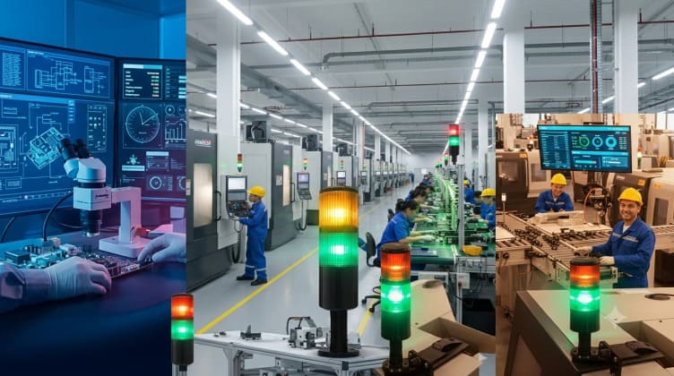Sinalização industrial e soluções Andon da Shiroi Sinalização